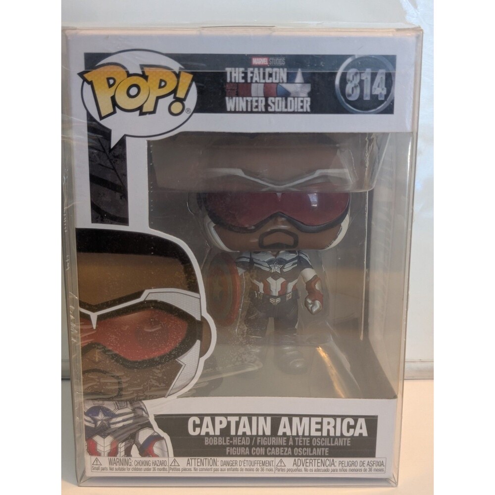 Funko POP! Marvel The Falcon & Winter Soldier Captain America #814 Box Sleeve